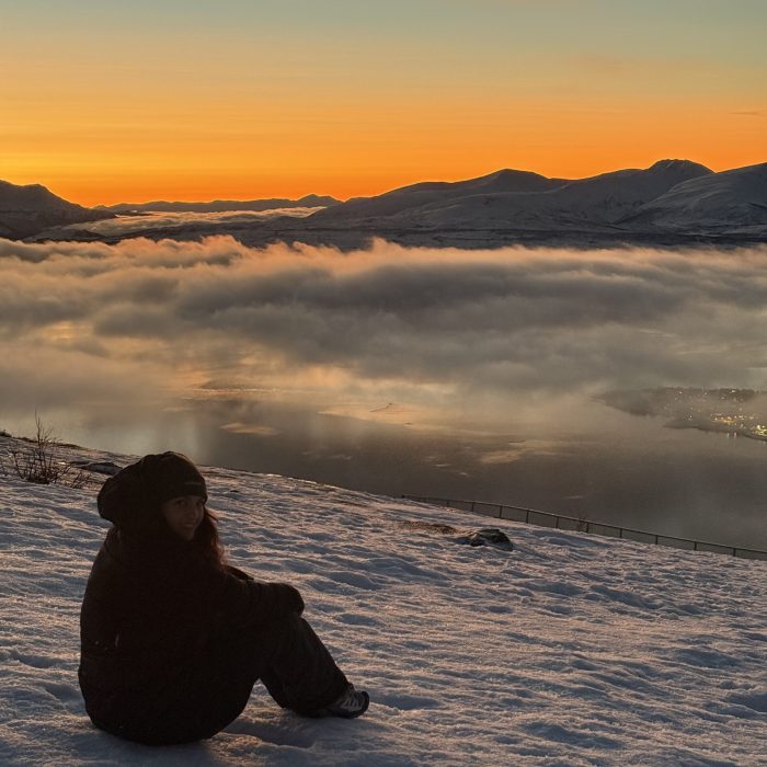 sunset in tromso